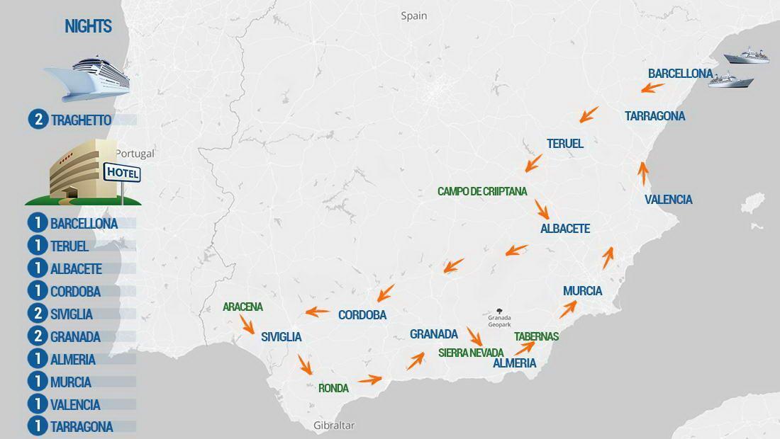 Andalusia Mappa