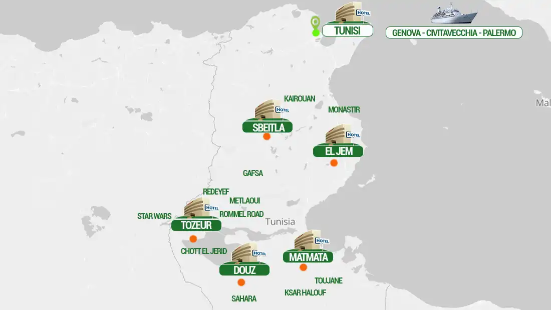 Tuisia Mappa 2025